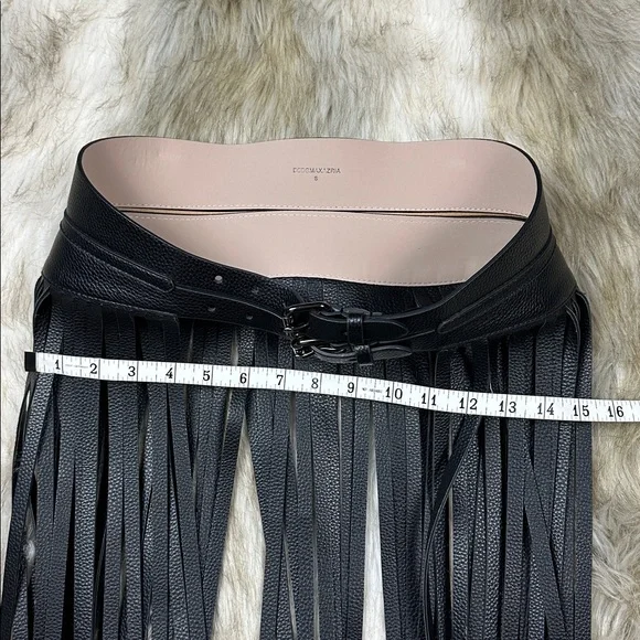 BCBGMaxAzria Black Fringe Belt display picture 3